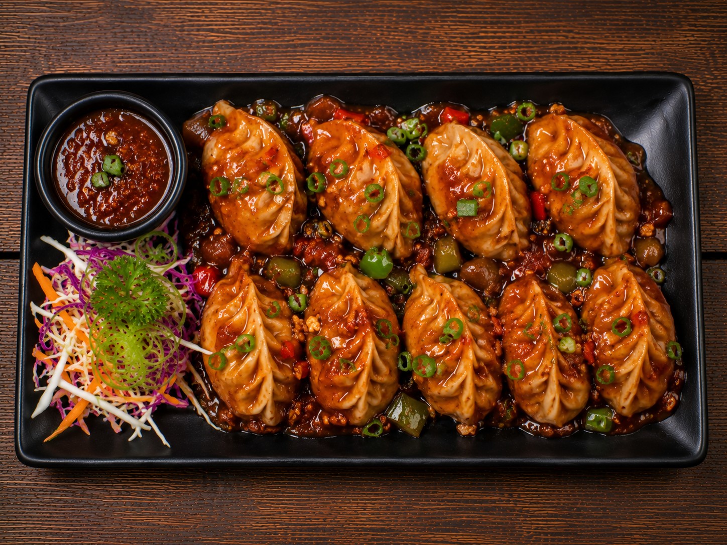 Chicken Manchurian Momos